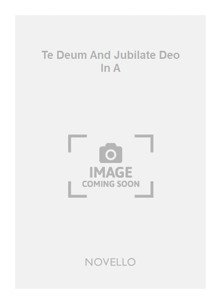 Lee Williams Te Deum And Jubilate Deo In A